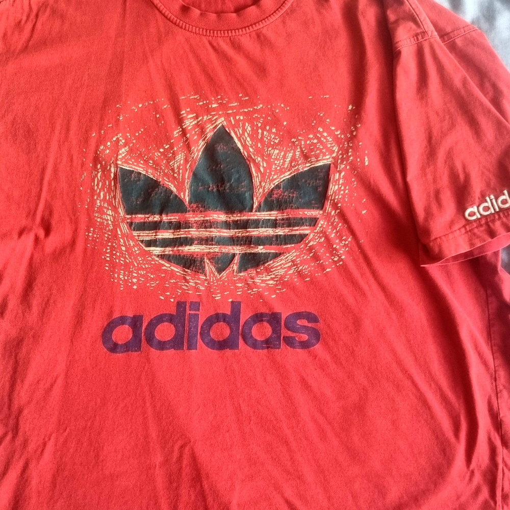 Adidas Red Graphic T-Shirt